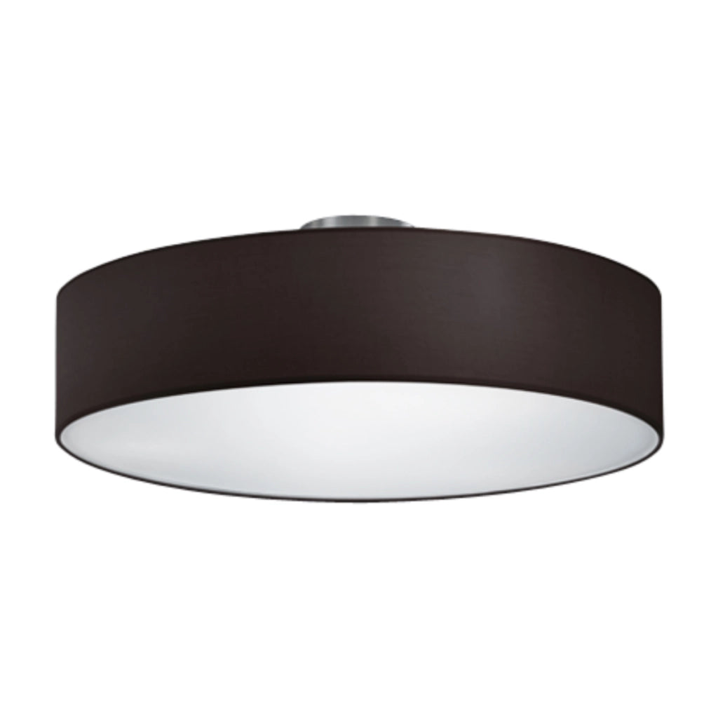 Plafoniera Trio Hotel moderna nera/argento 50cm E27
