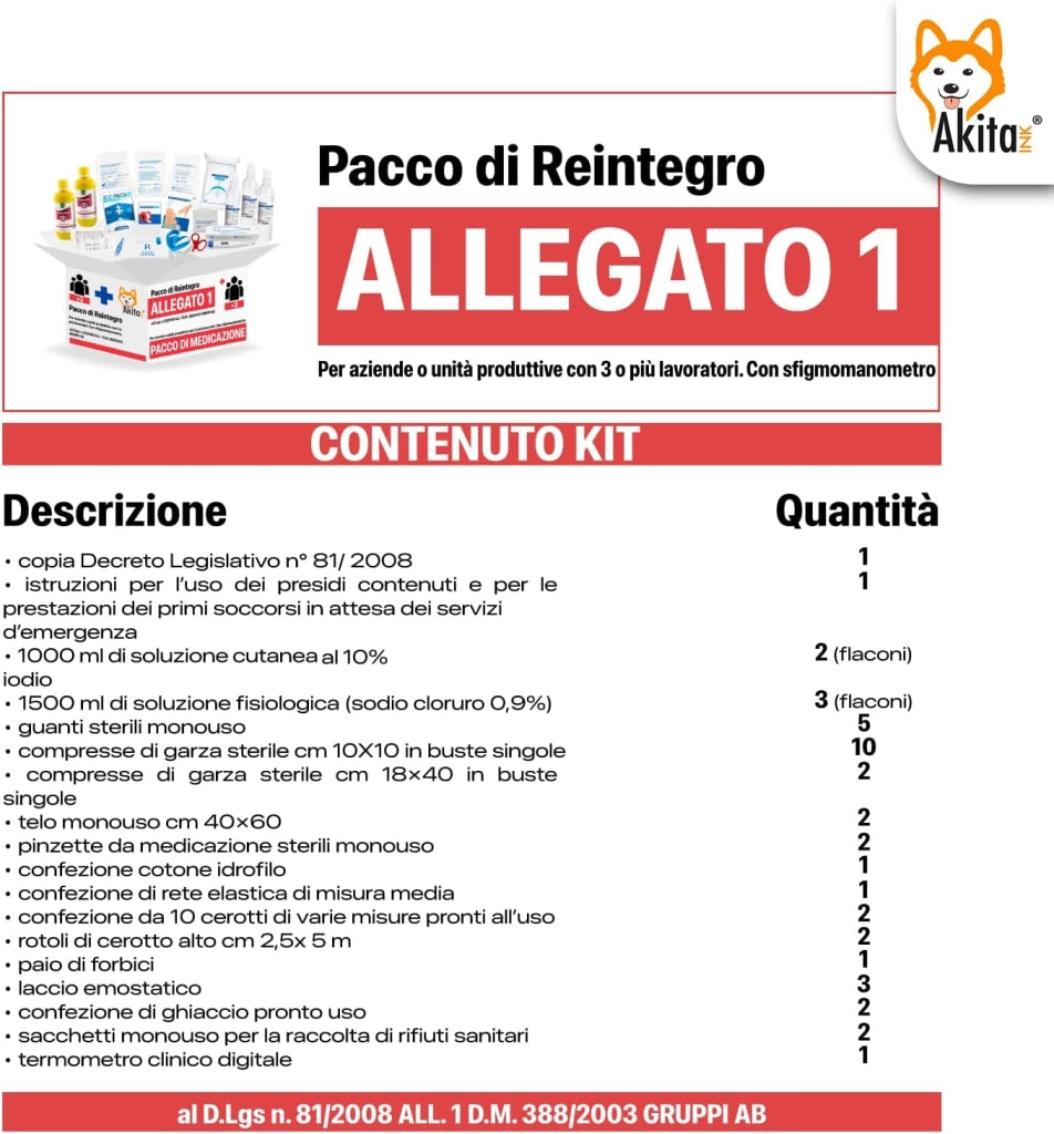 Akitaink Reintegro Pronto Soccorso Allegato 1
