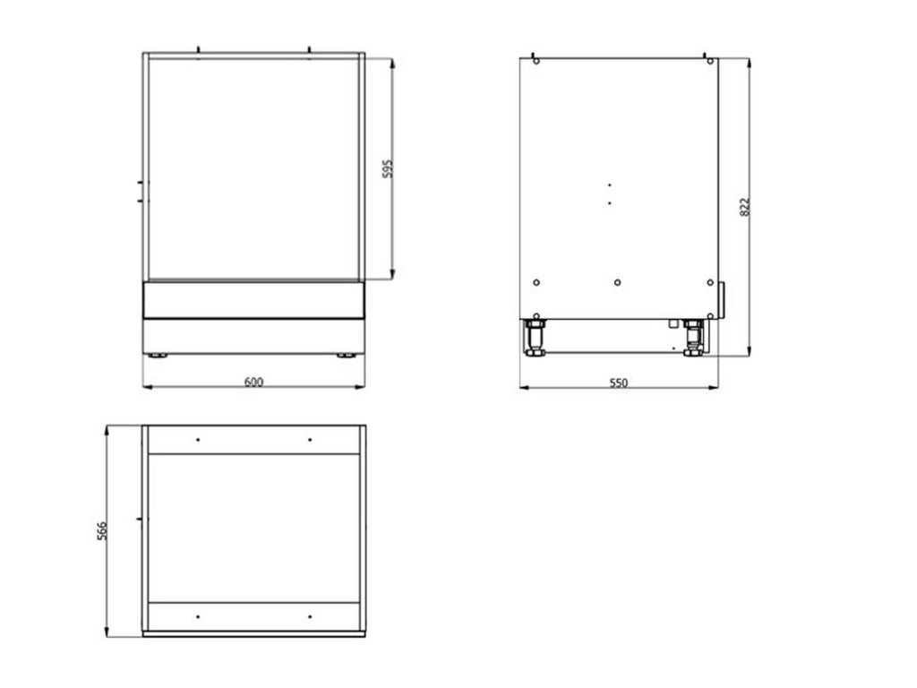 Mobile da Cucina Saracena, Dispensa da Cucina un Cassetto, 60x56.5x82h cm Beige