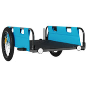 Rimorchio per trasporto biciclette tessuto Oxford ferro blu 02_0044394