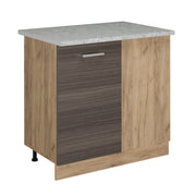 Vicco Mobile ad angolo cucina Grigio nobile 86 cm PL Marmo