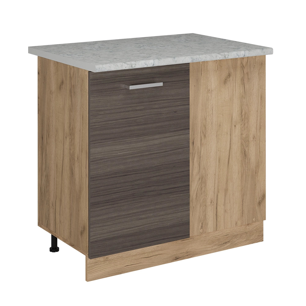 Vicco Mobile ad angolo cucina Grigio nobile 86 cm PL Marmo