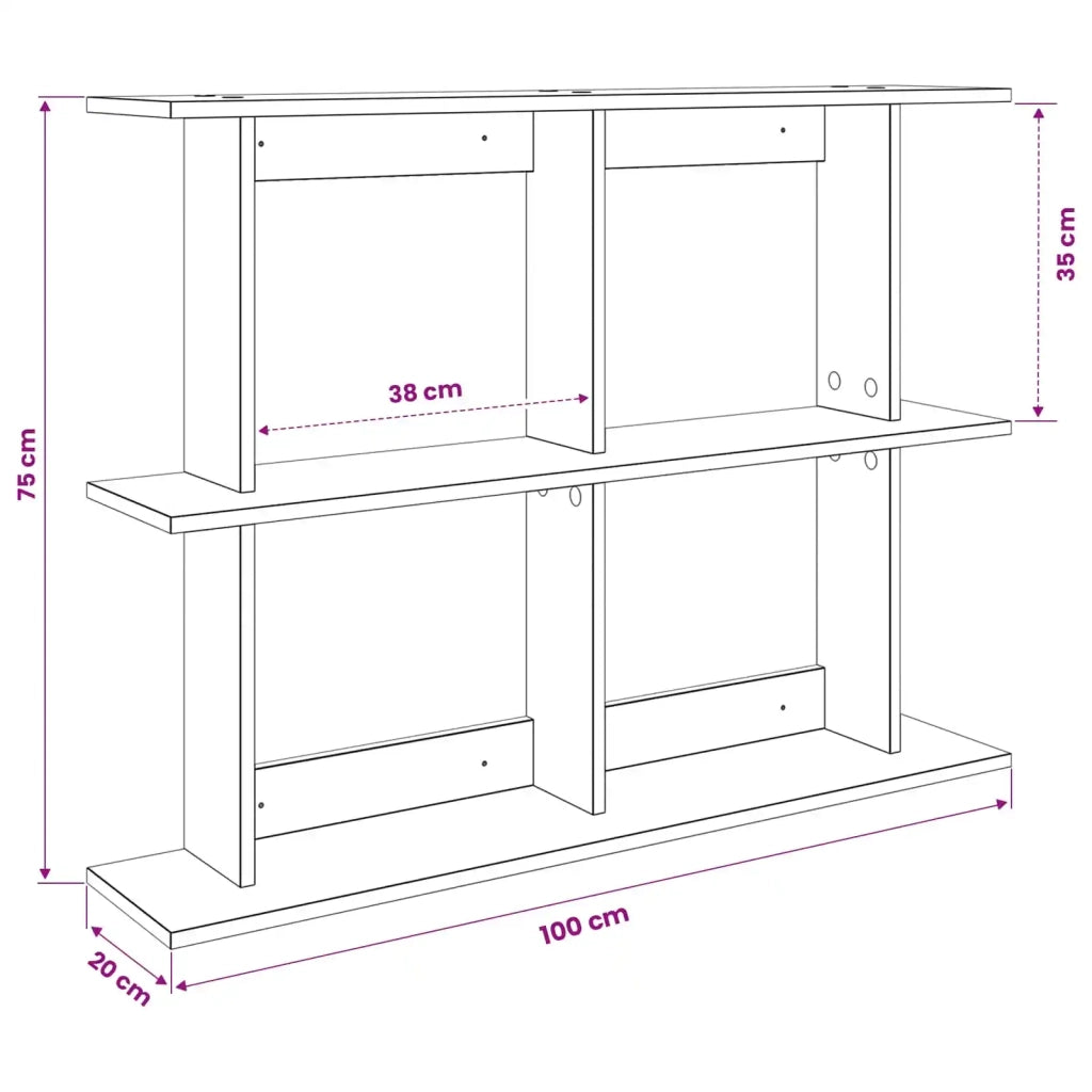Scaffale da parete A parete Legno antico 100 x 20 x 75 cm 8012090