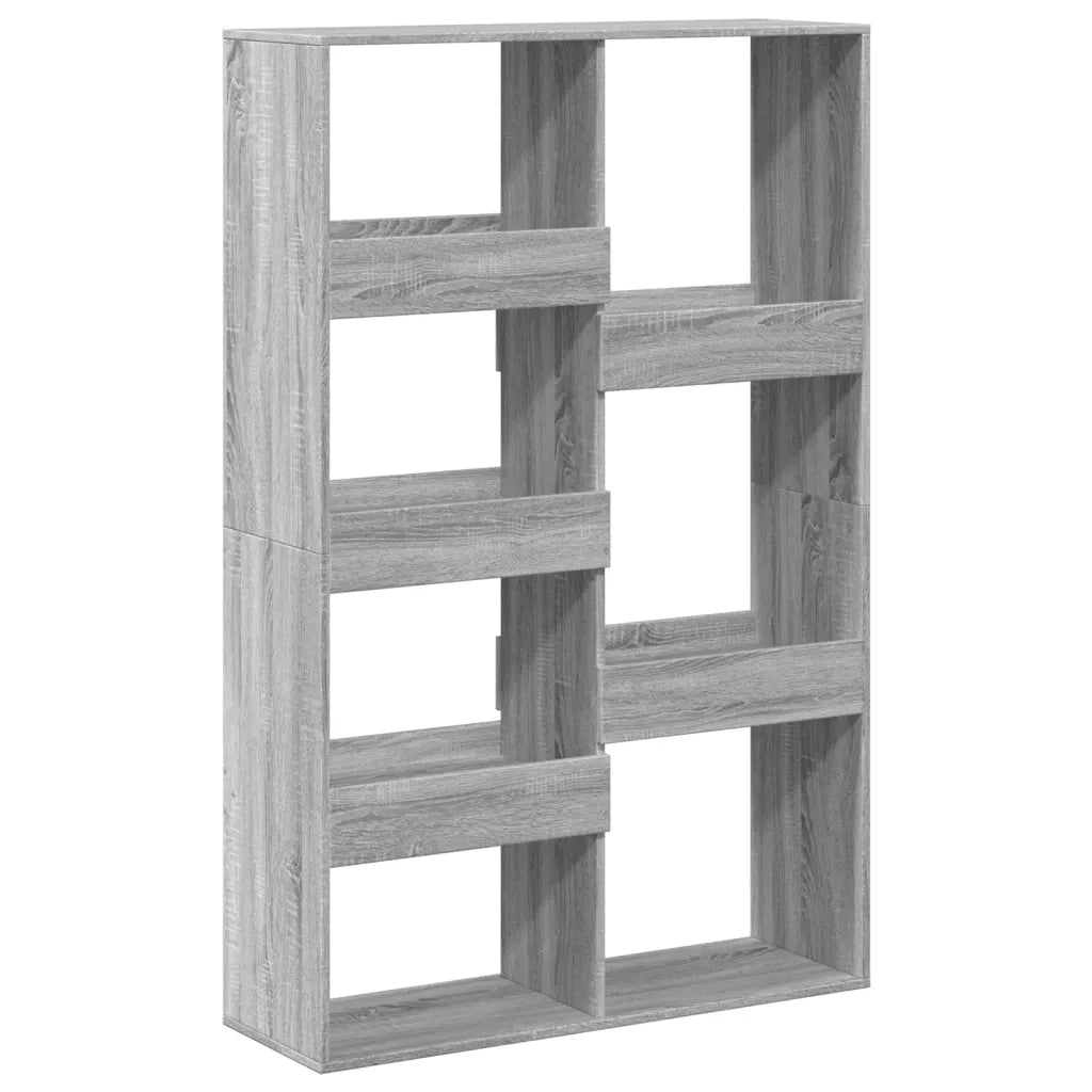 Libreria-Scaffale per Libri-Mobile di Stoccaggio Grigio Sonoma 100x33x155,5 cm in Legno Multistrato