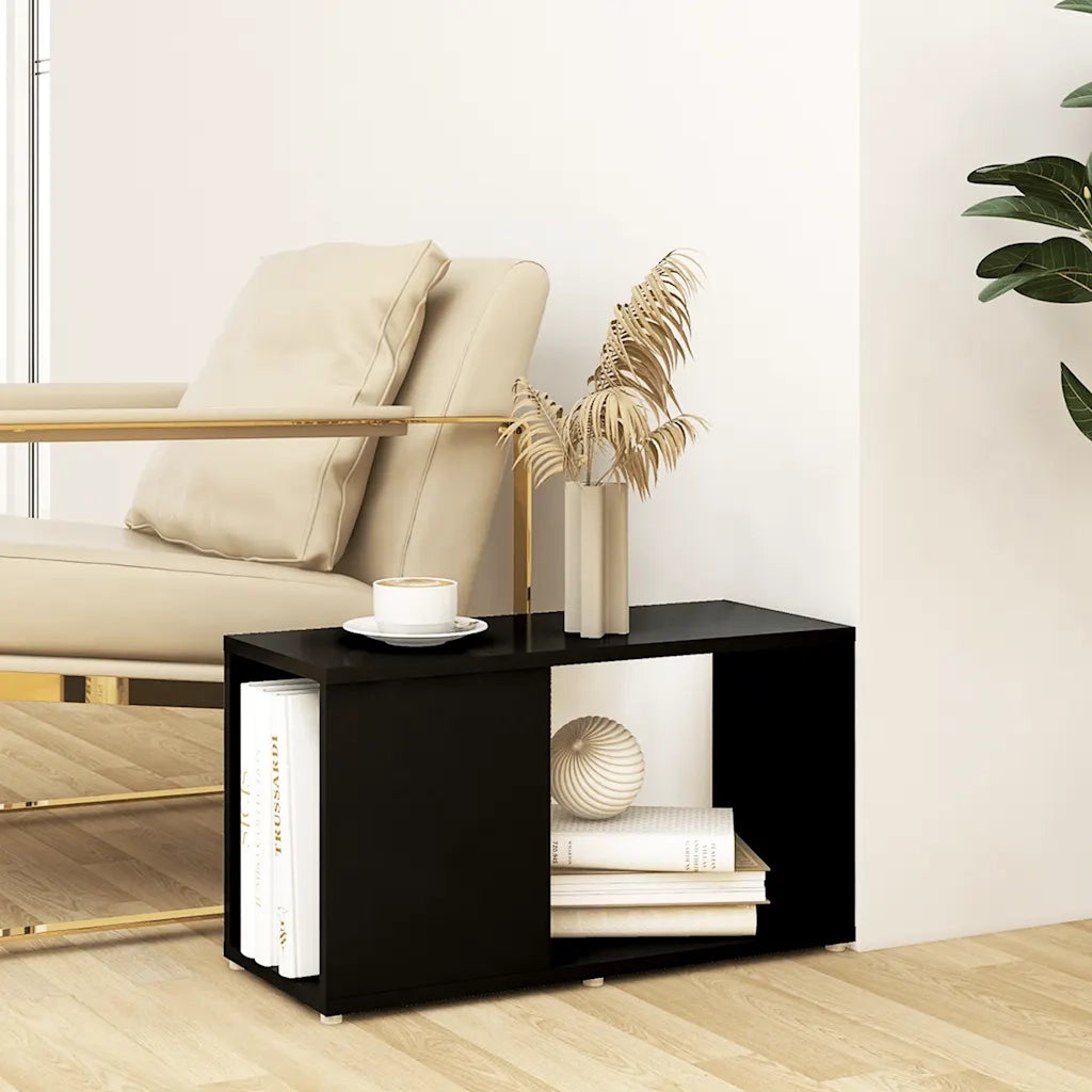 Mobile TV-Credenza per TV-Console TV Nero 60x24x32 cm in Truciolato
