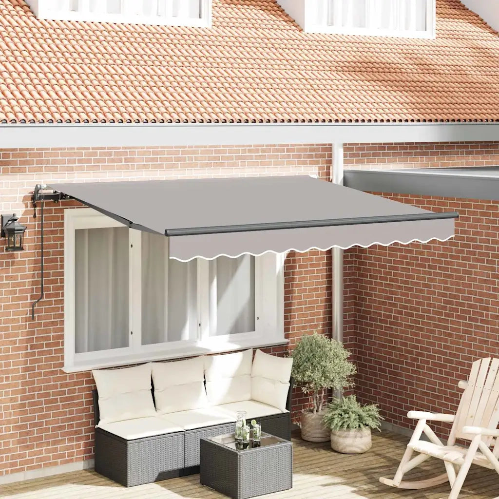 vidaXL Tenda Retrattile Grigio chiaro 250 x 200 cm