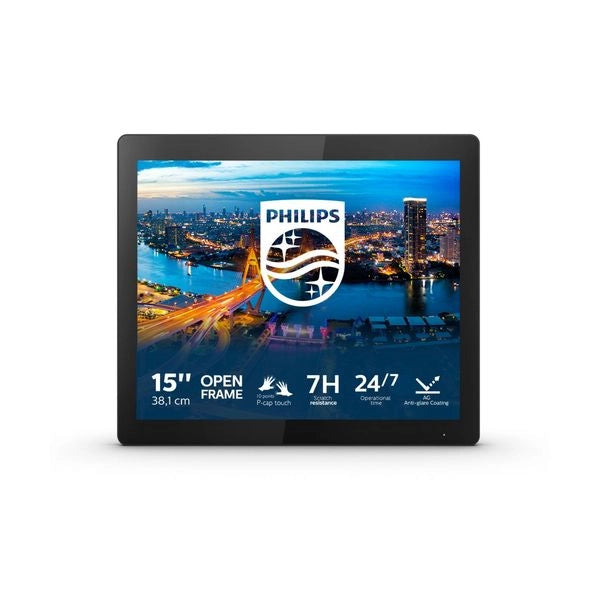 Philips b line 152b1tfl/00 monitor pc 38,1 cm (15") 1024 x 768 pixel led touch screen nero