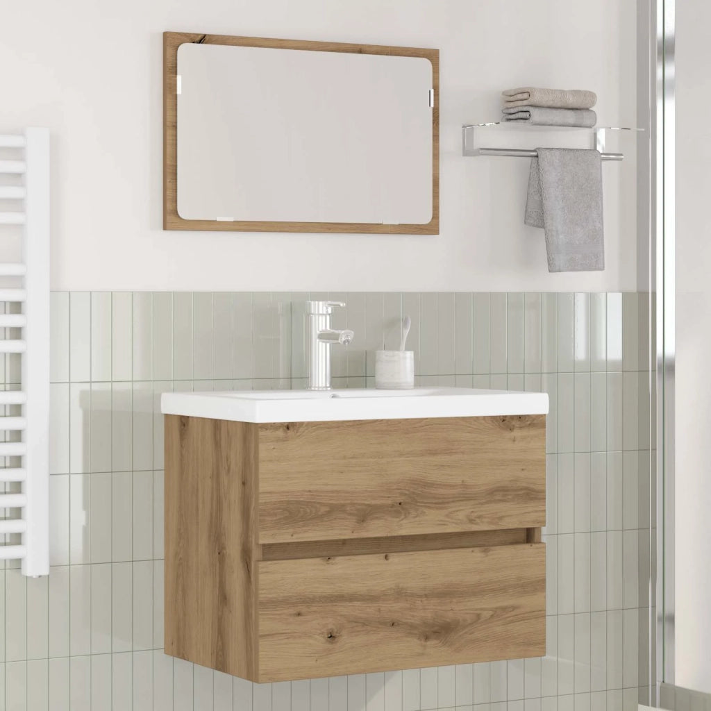 Set di mobili per il bagno 3 pcs Rovere artigianale