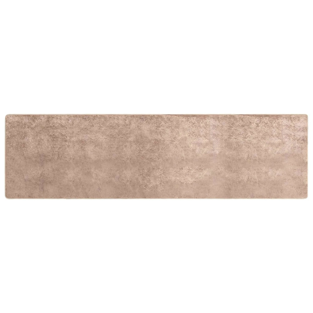 Runner Tappeto MARSA Sabbia 100 x 400 cm Poliestere e PVC
