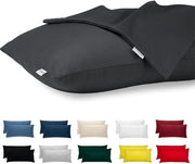 Set di cuscini di 2 pezzi - 30x50 cm - 100% cotone jersey - ademirante - ipoallergenico - con chiusura a righello - resistente alla plicatura - certificato OEKO-TEX - copri cuscino