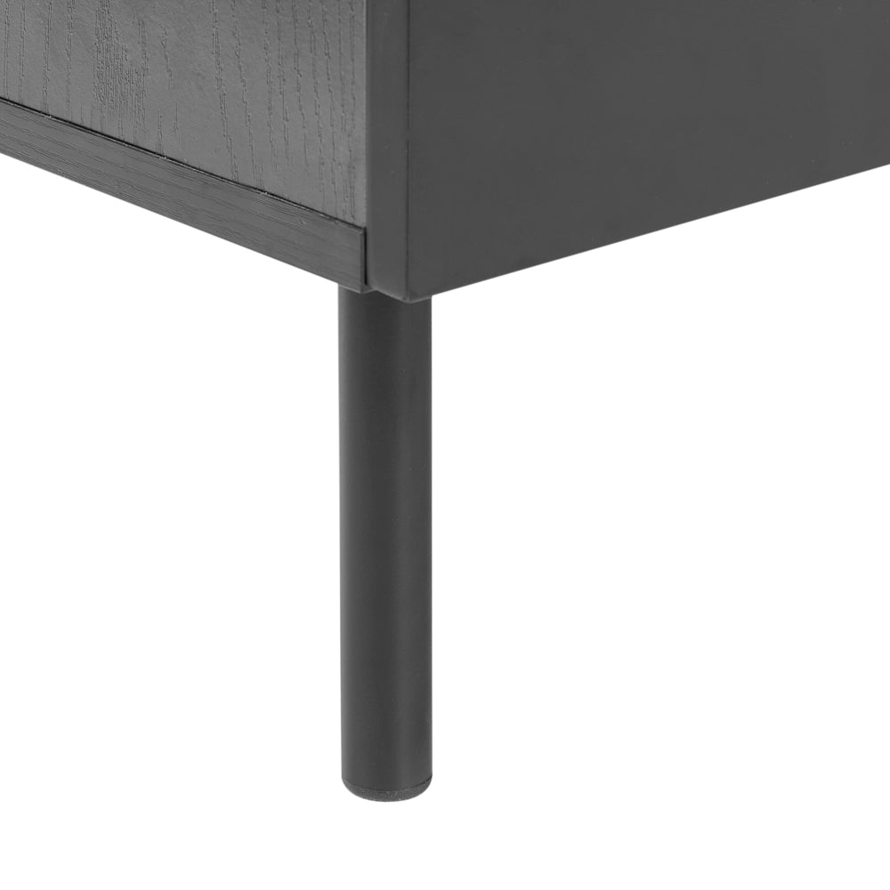 Cassettiera a 6 cassetti in truciolato nero MDF Moderna unità di archiviazione Soggiorno Camera da letto