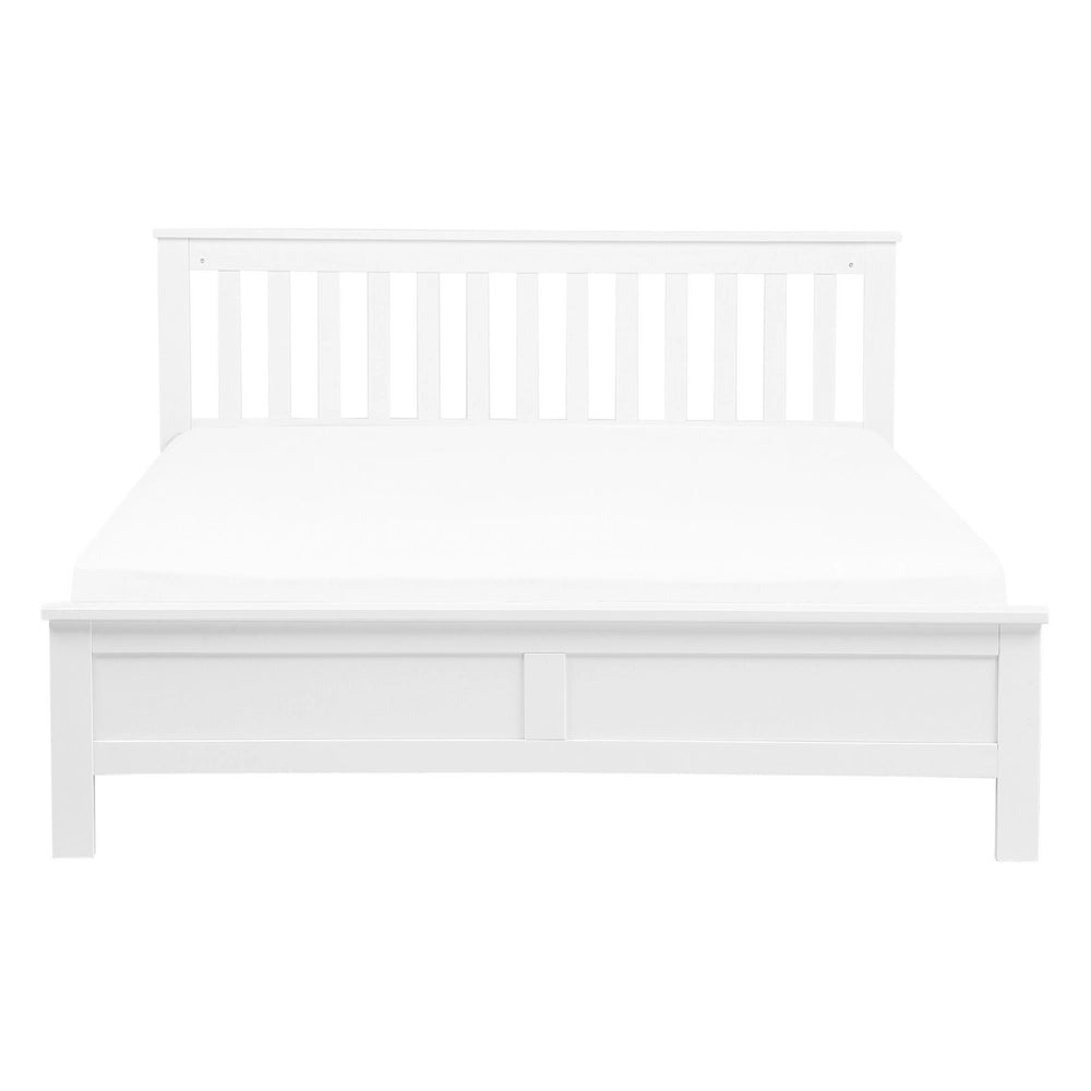 Letto in legno di pino bianco matrimoniale 140 x 200 cm 6 stile scandinavo