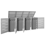 Copribidone per Spazzatura Singolo 69x77,5x112,5cm Acciaio Inox 149561