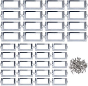 Sostegno per etichette in metallo - Etichettatore autoadesivo - Supporto per etichette grande/medio - Duraturo/Iron - Elegante/Artistico - Facile da installare - Cornice per etichette