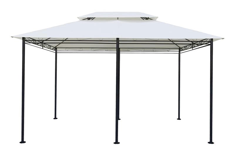 MA MAISON GAZEBO PIRAMIDE 3X4 MT BIANCO COPERTURA 180 GSM TUBO 20 MM STRUTTURA IN METALLO VERNICIATO A POLVERE
