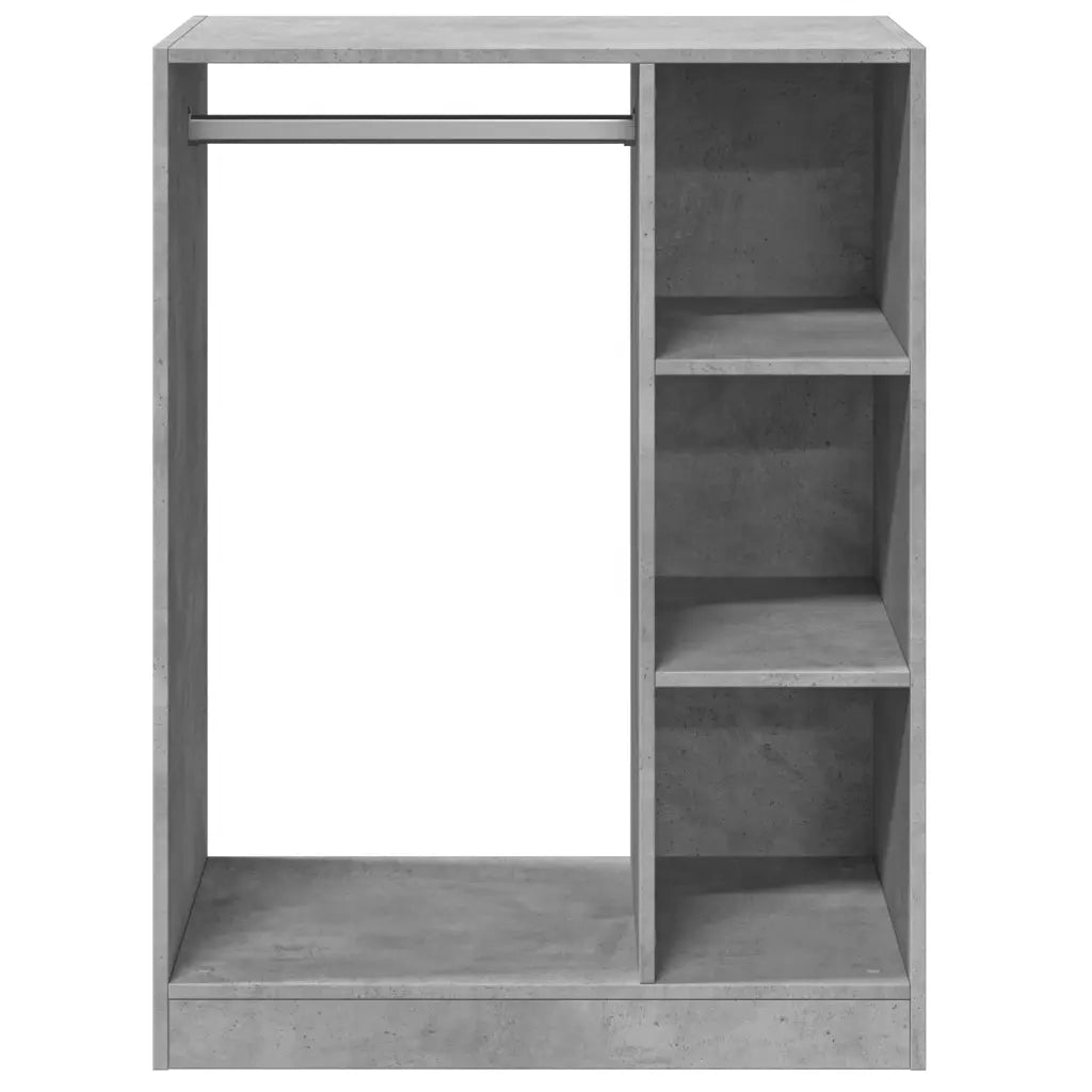 Armadio Grigio Cemento 77x48x102 cm in Legno Multistrato 840810
