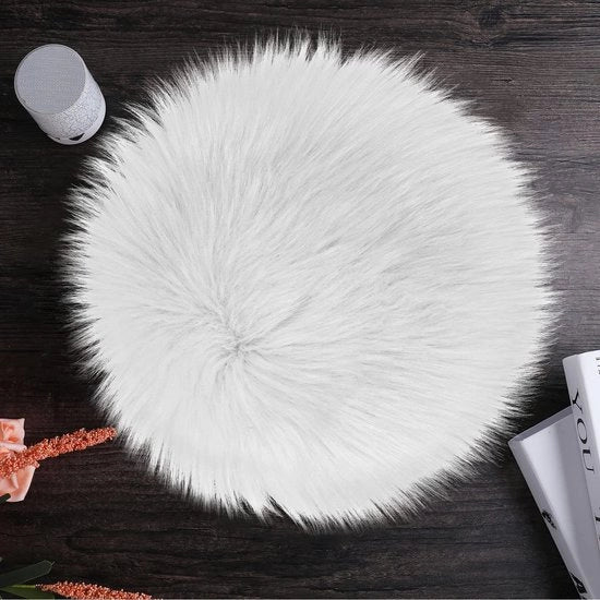 Tappeto a forma rotonda in piuma di plastica per camera da letto e soggiorno