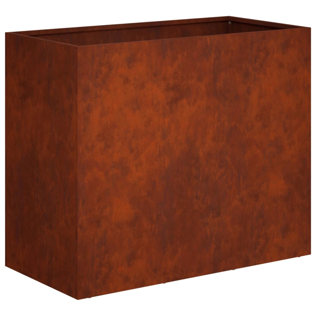 Vaso da giardino 2 pz Ruggine 60 x 30 x 50 cm Acciaio Corten 8005581