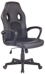 Sedia Gaming Elbing In Similpelle nero/nero