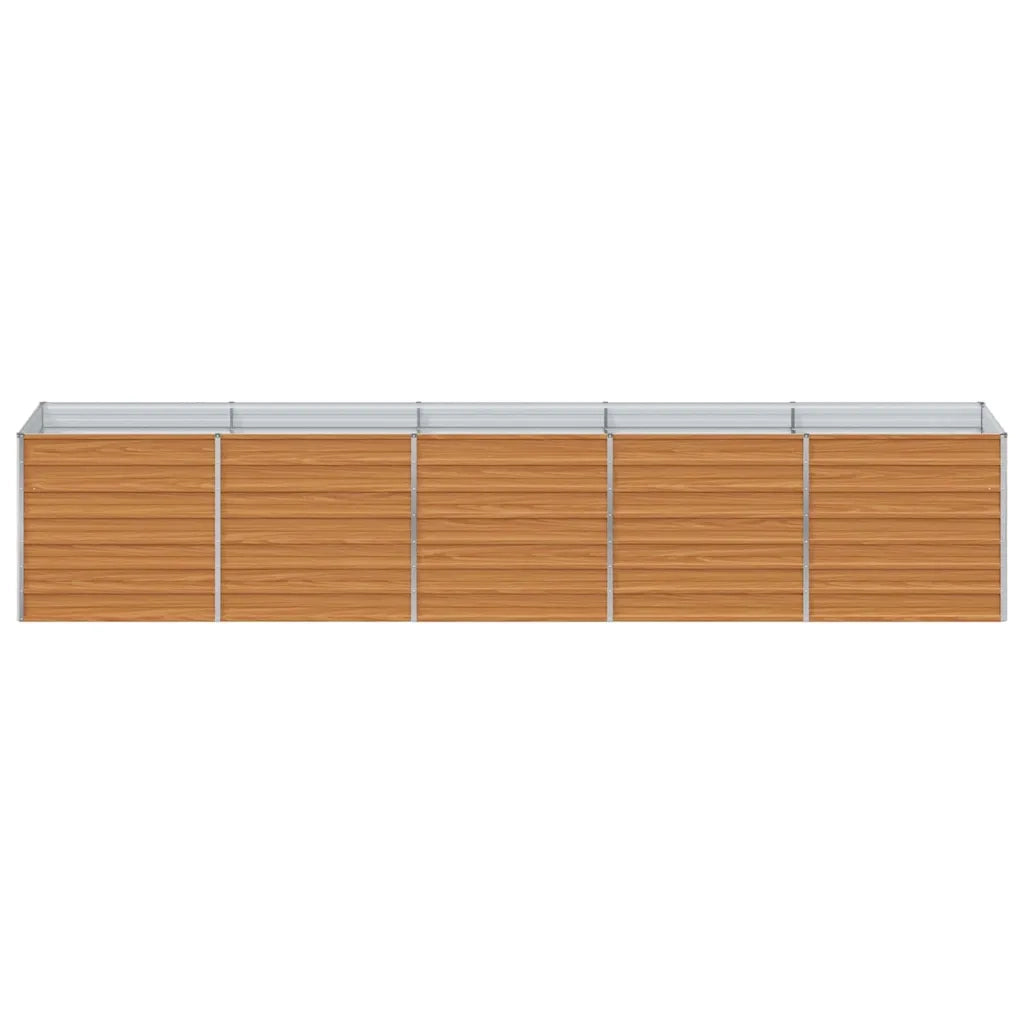 Fioriere | Cassetta per fiori | Letto rialzato da giardino Marrone Chiaro 400 x 80 x 77 cm