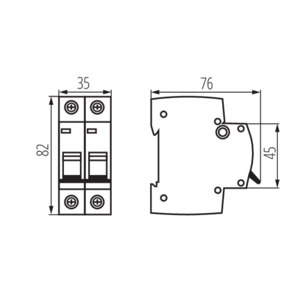 Interruttore Magnetotermico 2 Poli 32A