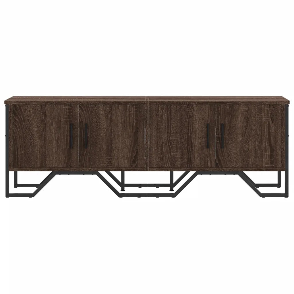 Mobile Porta TV Rovere Marrone 122x34x41cm in Legno Multistrato 848588