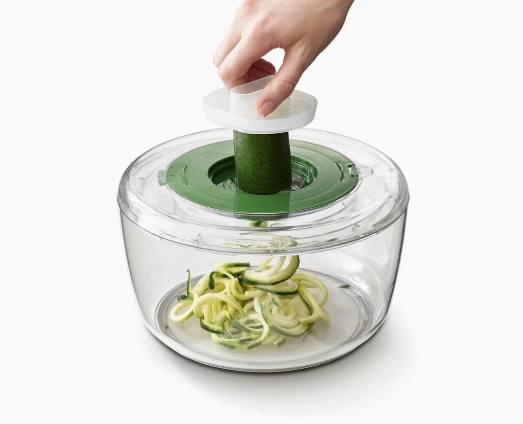 Joseph Joseph 20154 Multi-Prep Set di Preparazione Insalate 4 pezzi con Centrifuga Affettatrice Spiralizzatore Grattugia colore Multicolore