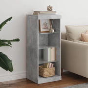 Credenza con Luci LED-Buffet-Armadio da cucina Grigio Cemento 41x37x100 cm 808925
