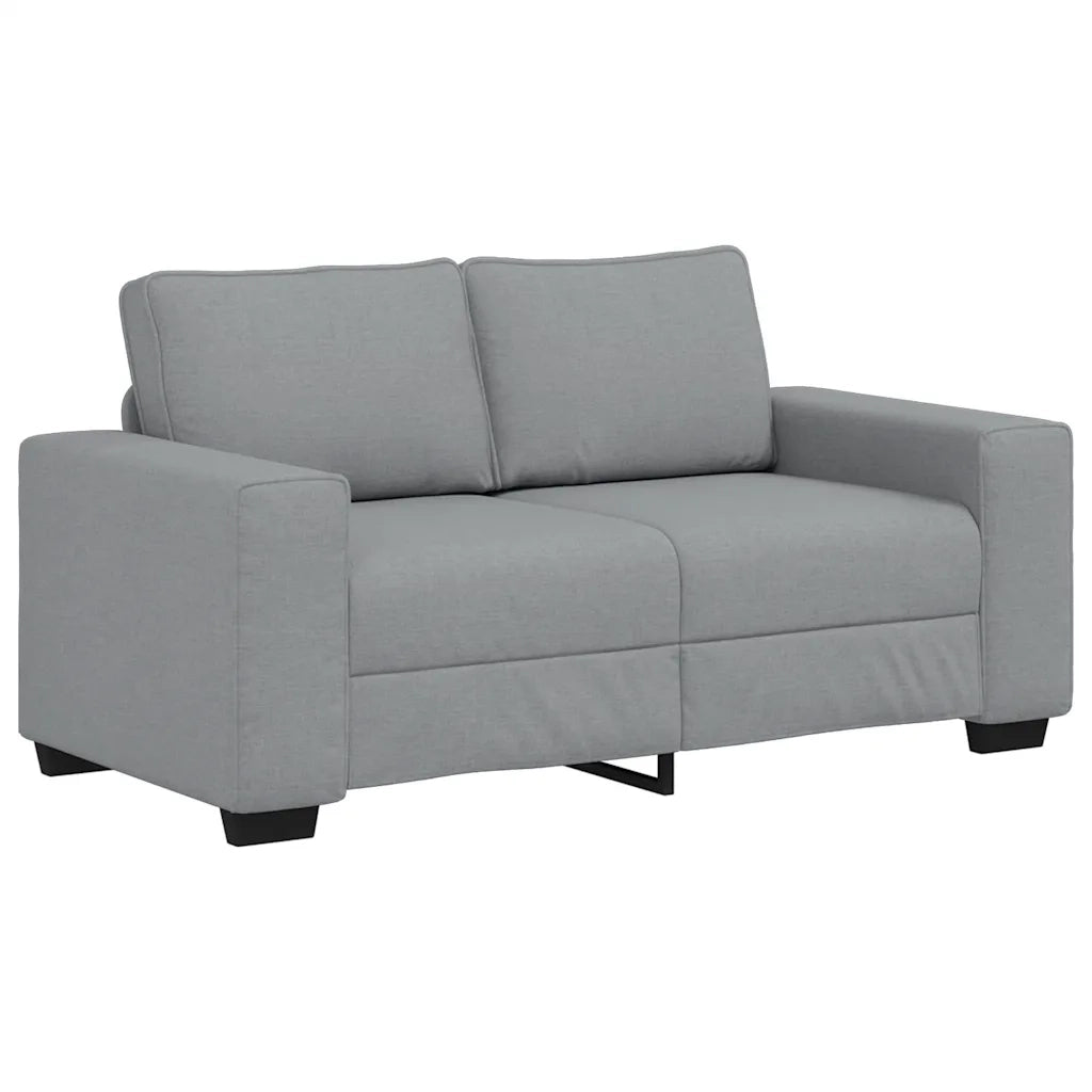 Set di Divani 3 pz con Cuscini Grigio Chiaro in Tessuto 3324649