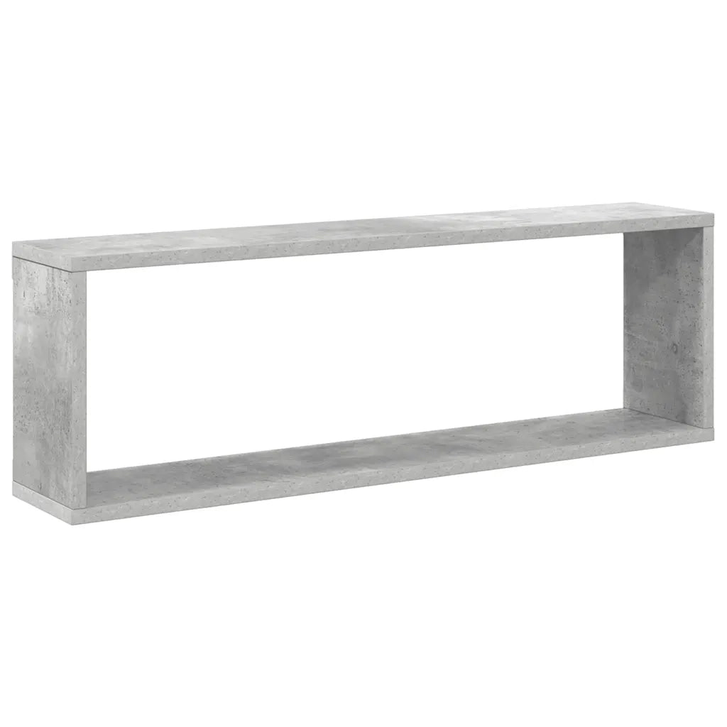 Mensole a Cubo 4 pz Grigio Cemento 80x15x26,5 cm in Truciolato cod mxl 51129
