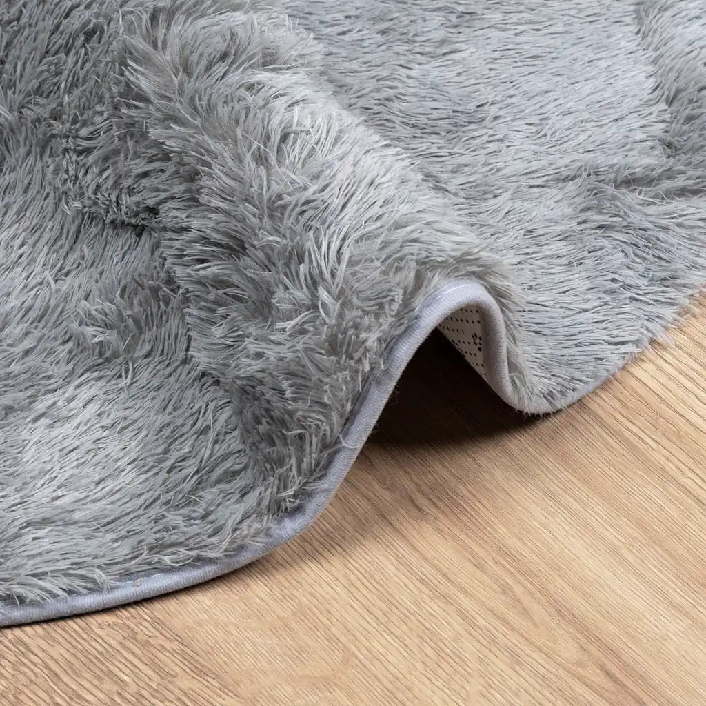 Tappeto del soggiorno | Tappeto Shaggy a Pelo Lungo NAVARRA Grigio Chiaro 240x240 cm