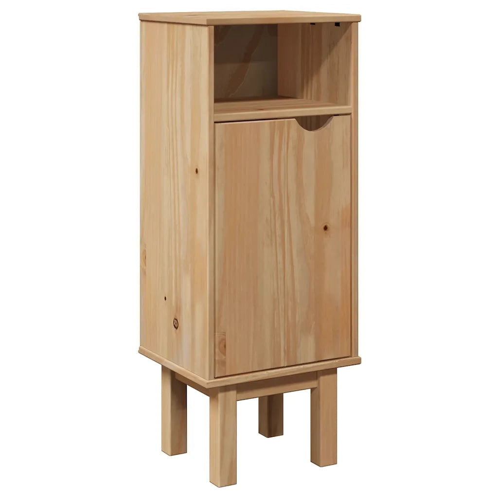 vidaXL Mobile da Bagno OTTA 35x30x90 cm in Legno Massello di Pino