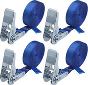 Cinture di sostegno con catena - 4 pezzi - 4m o 6m - 25mm di larghezza - Sostenibile fino a 800kg - DIN EN 12195-2