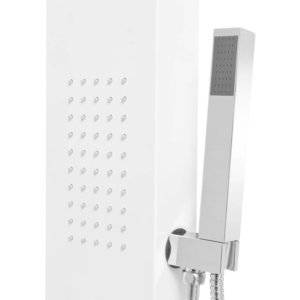 PARETE ATTREZZATA MULTIFUNZIONE MOD. MANHATTAN  ALLUMINIO- Bianco- METAF- pezzi 1