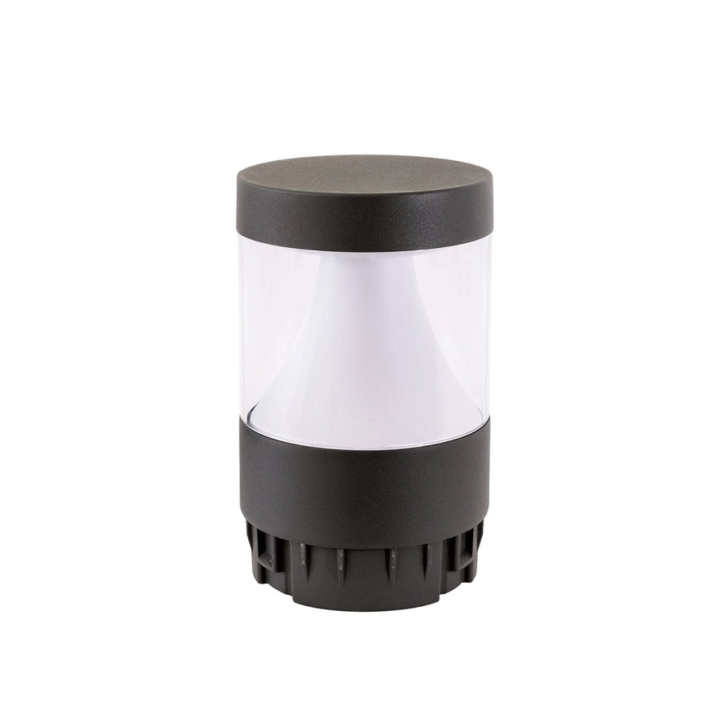 Paletto Luminoso GES2390 in Alluminio Antracite - Testa con Modulo LED 12W/16W/20W, IP65, 3000K/4000K/5000K, Trattamento C4 - Gealuce