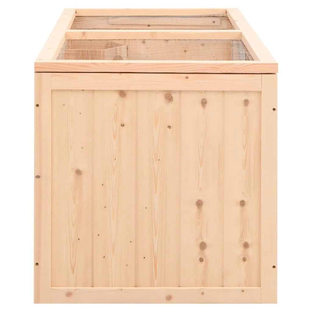 Gabbia per criceti 104 x 52 x 54 cm in legno massello di abete marrone 02_0041677