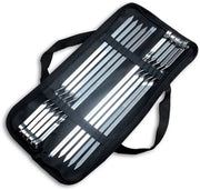 Set di 12 spiedini da barbecue in acciaio inossidabile con tasca di stoccaggio | Spiedini da barbecue da 40 cm | Spiedini da barbecue in acciaio inossidabile | Spiedini da barbecue per uso su grill al chiuso | Barbecue | Accessori per spiedini da barbecue