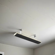 Riscaldatore Industriale a Infrarossi Mpc Algeciras Struttura In Alluminio Adatto Per Interni Ed Esterni Potenza 4000w Alimentazione 380v Lunghezza 200 Cm Modello Senza Telecomando