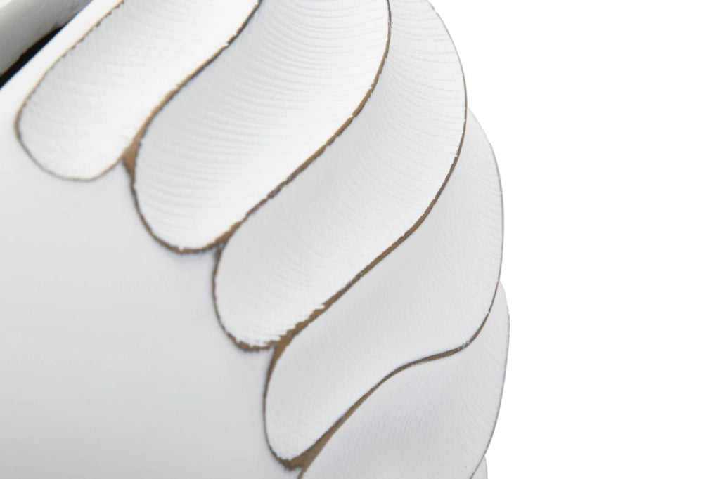 Vaso Lines 34x24,5x11,5 cm in Poliresina Bianco