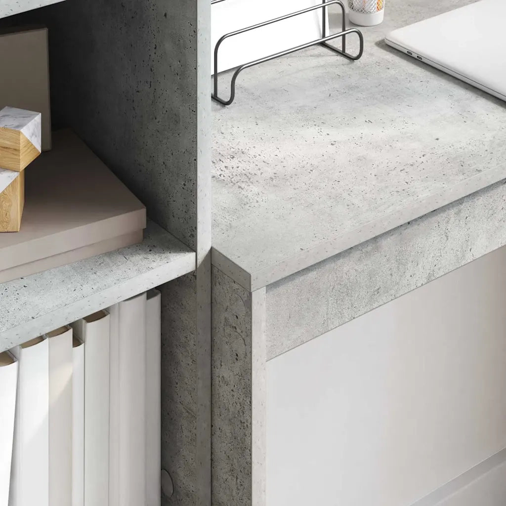 Scrivania Grigio cemento 90 x 40 x 76 cm 869397