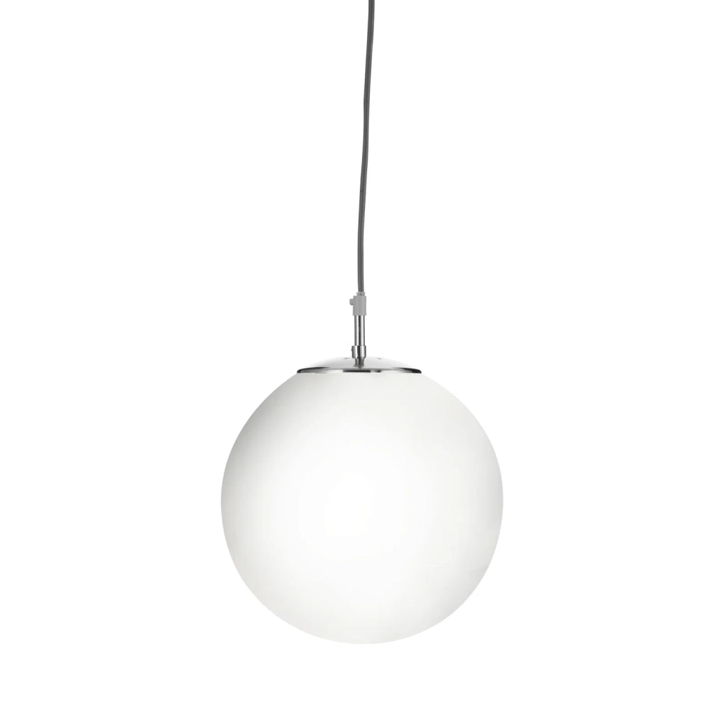 Sospensione Contemporanea Atomo Acciaio Argento 1 Luce E27
