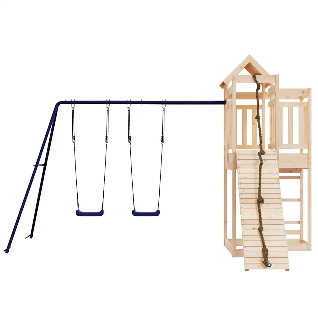 Set da Gioco da Esterno in Legno Massello di Pino 3156880