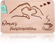 Plank per colazione per nonna | Snackplank con incisione "LA COLAZIONE DI NONNA" | Regali per nonne in legno di betulla | Ideale idea regalo per la mamma, le feste e le ricorrenze