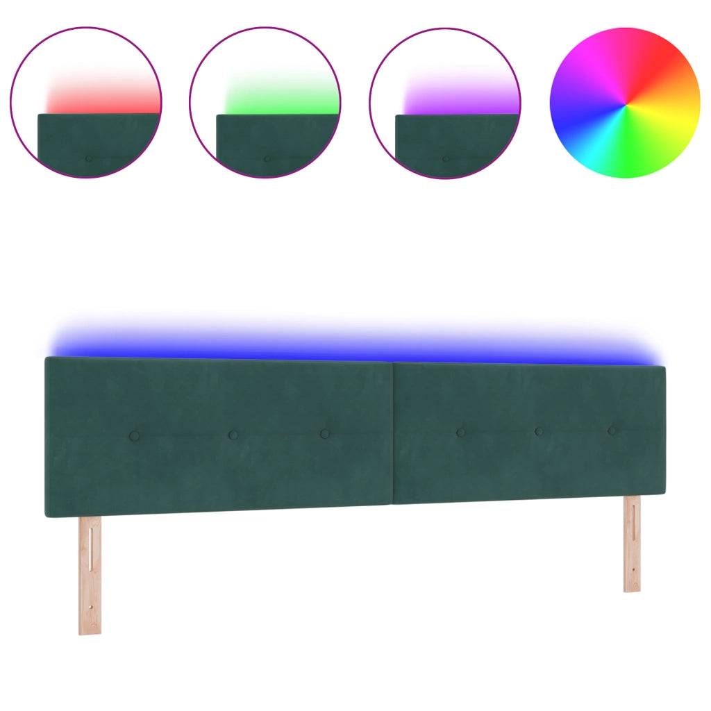 Testata tufted a bottoni verde scuro 100 cm velluto