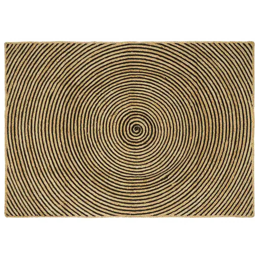 Tappeti per area Nero 120 x 170 cm Juta