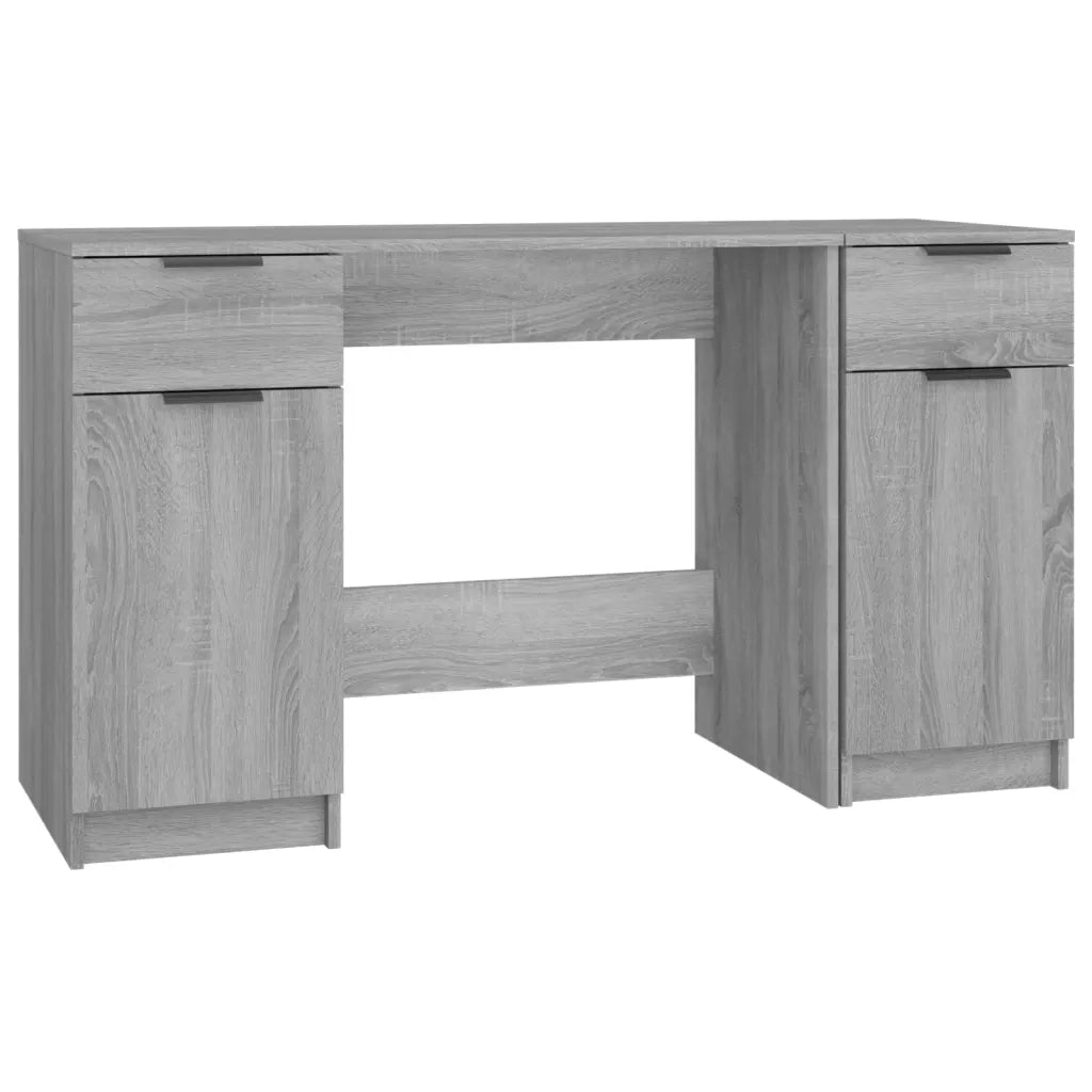 Scrivania con Mobile Laterale Grigio Sonoma Legno Multistrato 3115914