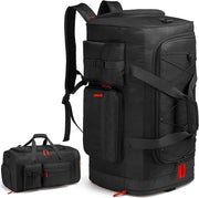 Borsa Sport per Viaggio e Fitness da 75L con Cinturoni per la Spalla e Borsa a Sacchetti per Viaggi e Fitness