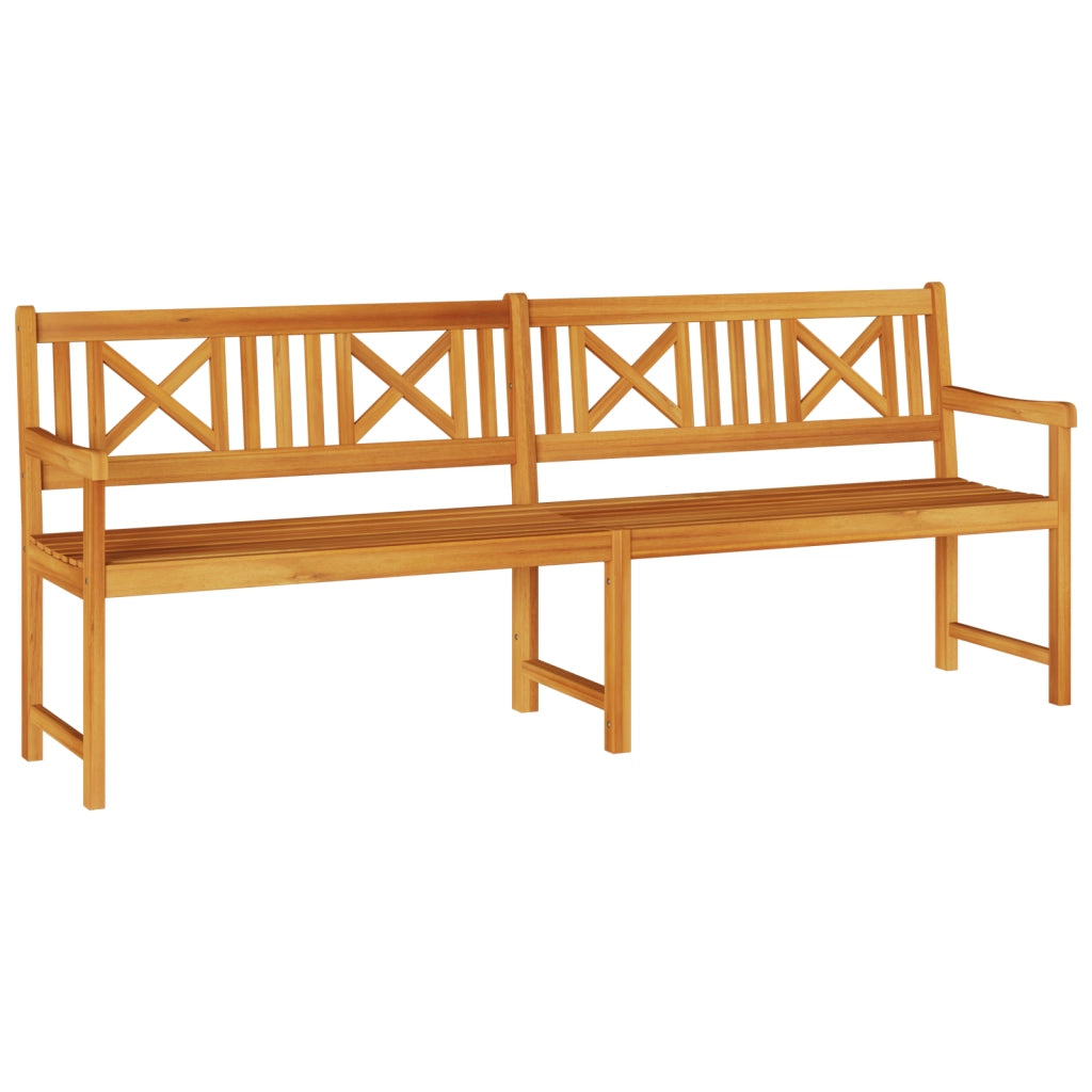 Panchina da giardino 220x56x90 cm Legno massello di acacia