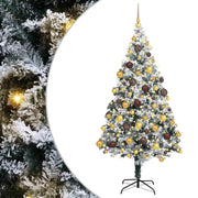 Albero di Natale artificiale con 300 LED Bianco 180 cm 3396959
