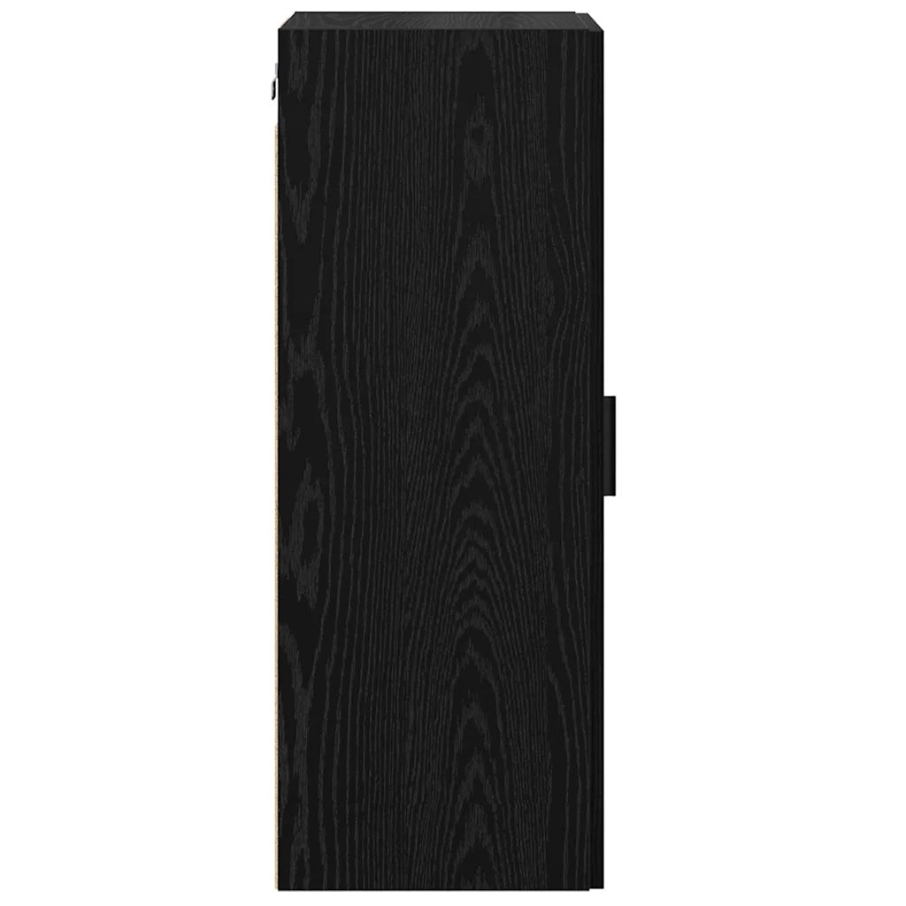 Pensile | Mobile a Parete Rovere Nero 34,5 x 34 x 90 cm
